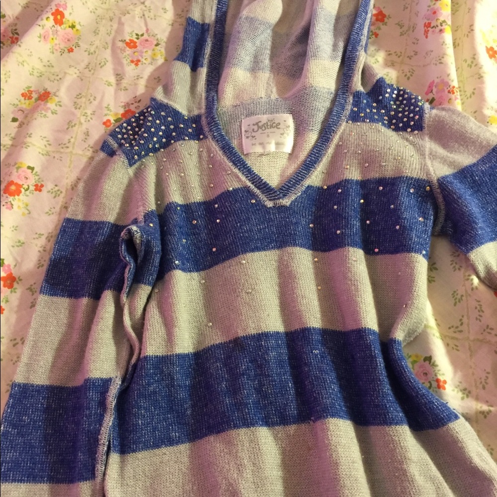 Justice hoodie size 8